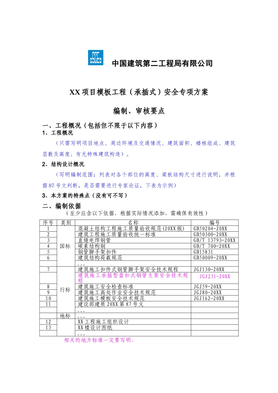 模板工程（承插式）安全专项施工方案编制、审核要点.doc_第2页