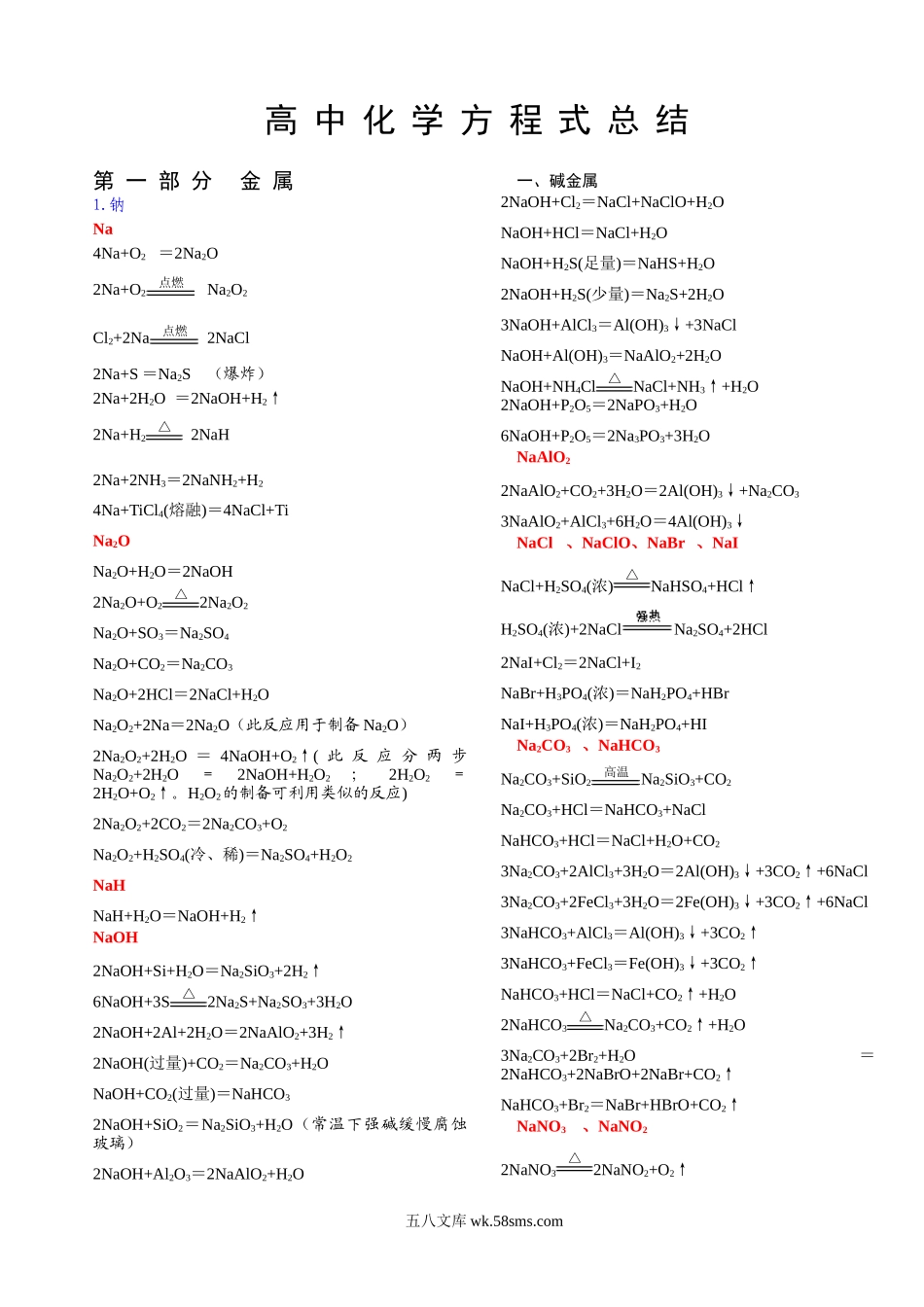 11高考化学方程式大全.doc_第1页