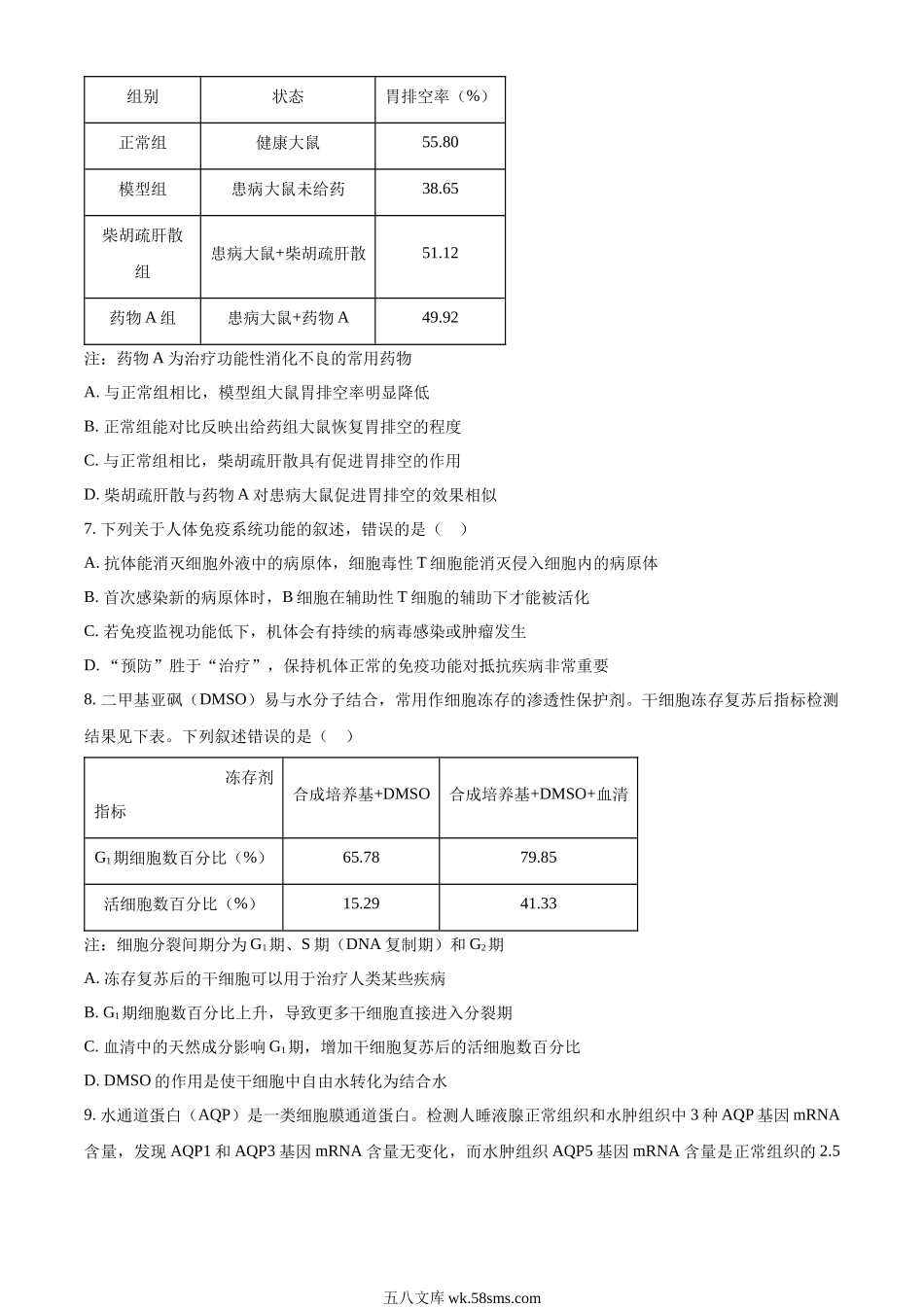 精品解析：20XX年新教材辽宁生物高考真题（原卷版）.docx_第2页