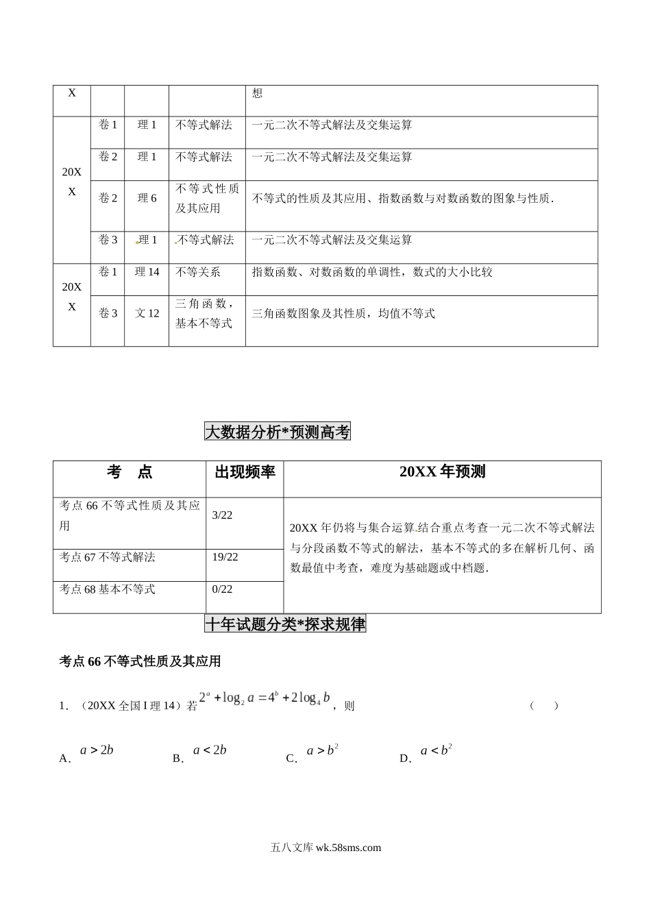 专题20 不等式性质与基本不等式（原卷版）.docx_第2页