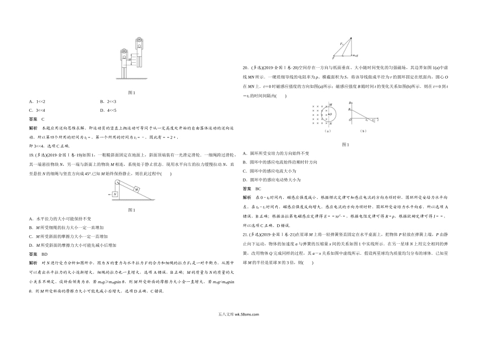 2019年全国统一高考物理试卷（新课标ⅰ）（含解析版）.docx_第2页