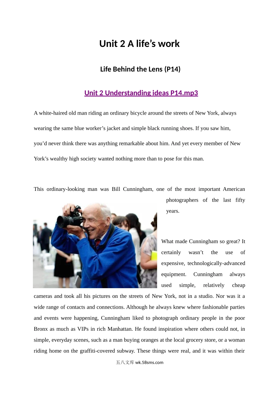 Unit 2 Life Behind the Lens P15.docx_第1页