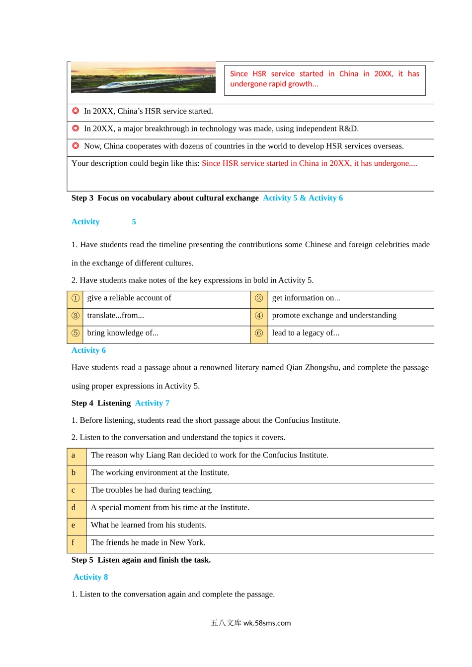 Unit 3 The world meets China  Period 2 Using language 教学设计-【新教材精创】20XX-20XX学年高中英语新教材同步备课(外研版选择性必修第四册).docx_第3页