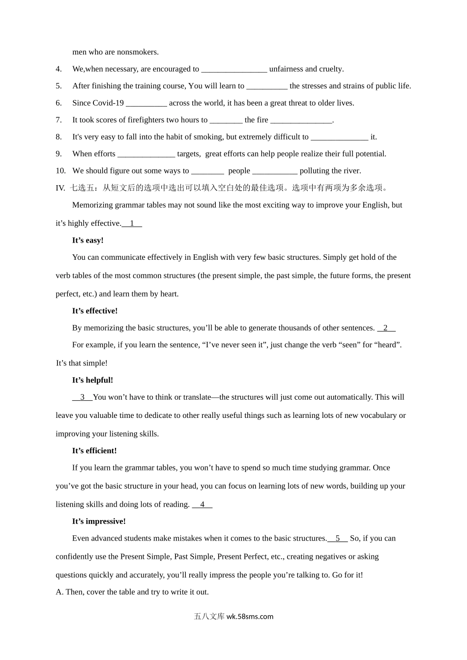 Unit 6 Survival Period 2 Using languages 练习（原卷版）.docx_第2页