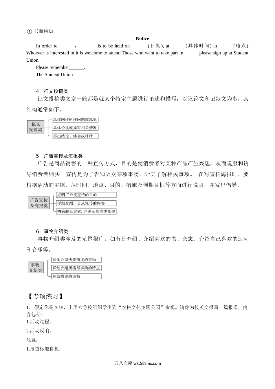 专题六 应用文2-英语二轮总复习讲义（学生版）.docx_第3页