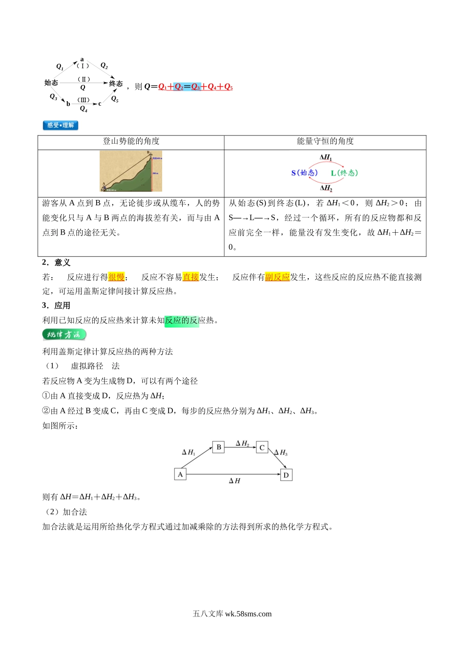 化学（人教版）_新高二化学暑假讲义_20XX年新高二化学暑假提升精品讲义（人教版）_第02讲+反应热的计算-20XX年新高二化学暑假提升精品讲义_第02讲 反应热的计算（解析版）.docx_第2页