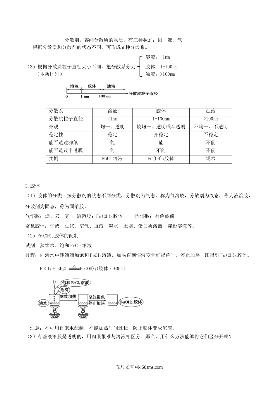 化学（人教版）_新高一化学暑假讲义_新高一化学（第1套）_讲义03 物质的分类及转化（教师版含解析）- 新高一化学暑假精品讲义.doc_第3页