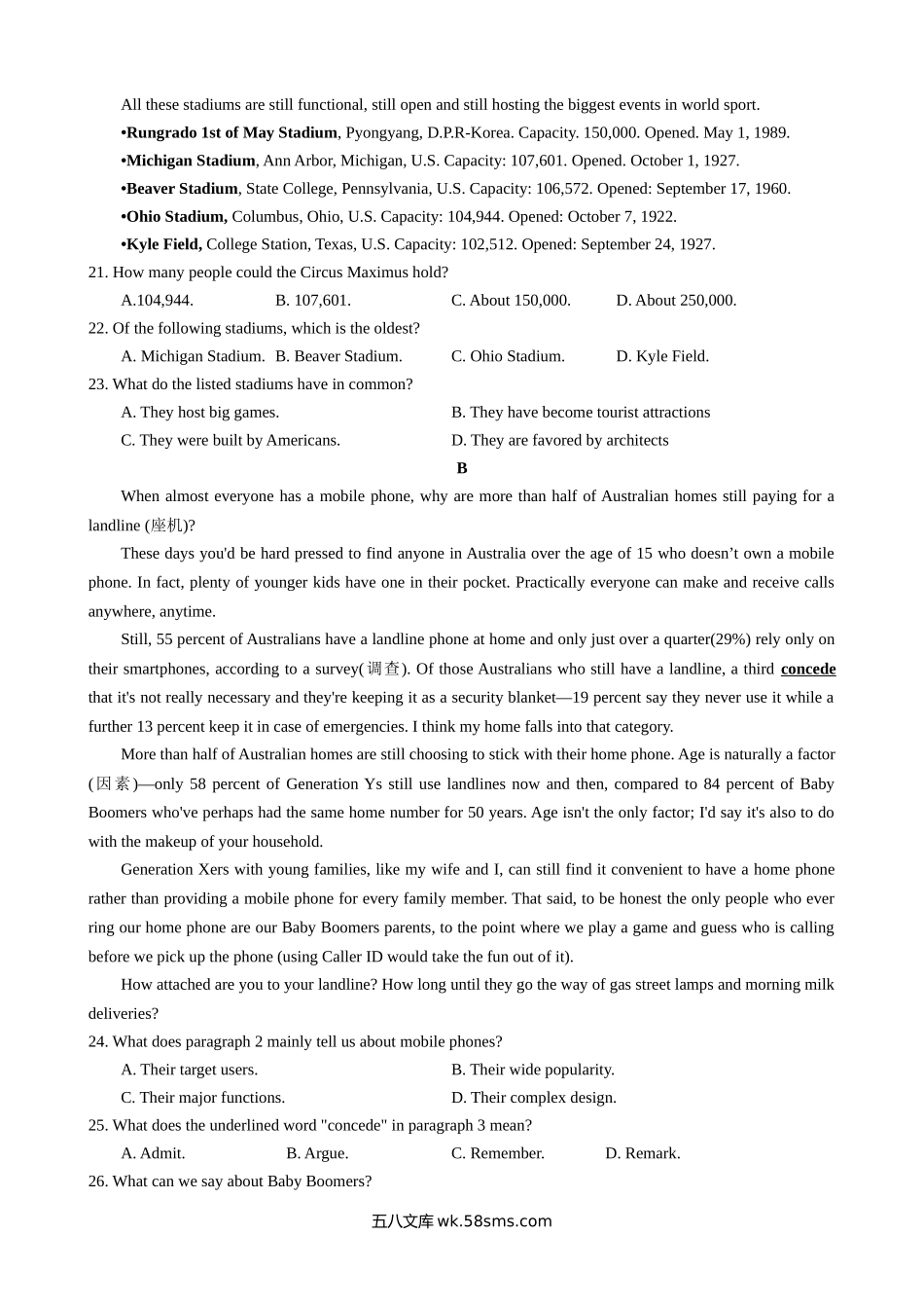 01 20XX.6四套英语真题（全国甲,乙卷；浙江卷；新高考1卷)试卷+音频_20XX全国乙卷英语真题及答案.docx_第3页