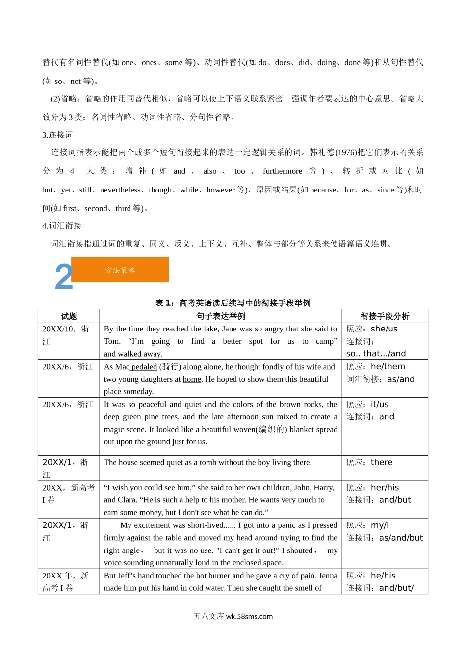 2.01 续写中的衔接与连贯-20XX年新高考英语读后续写提分技能.docx_第2页