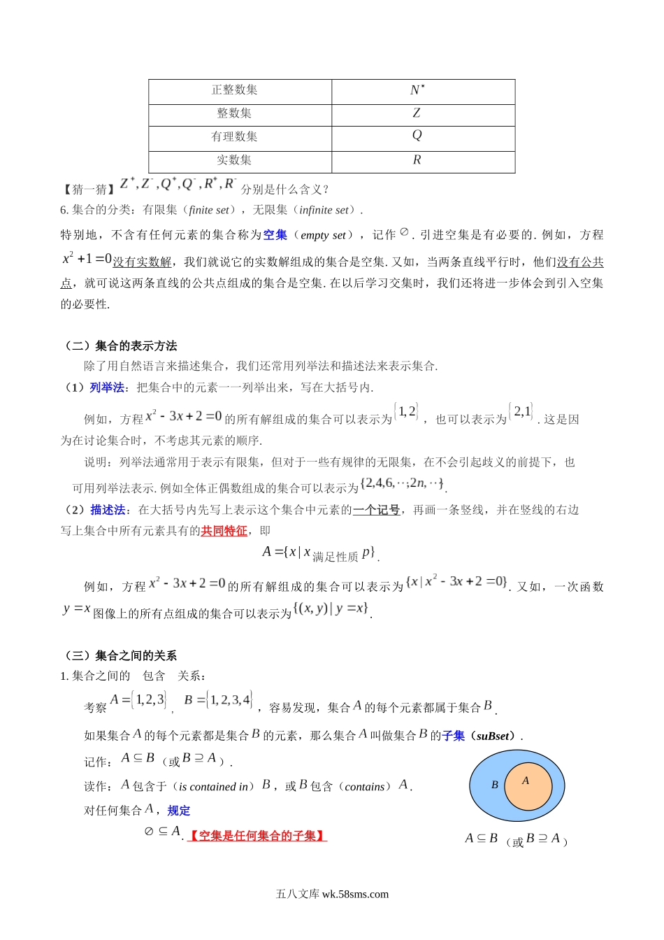 数学（沪教版）_新高一_专题01+集合的表示及集合之间的关系-+20XX年新高一数学暑假提升精品讲义（沪教版20XX必修第一册，上海专用）_专题01 集合的表示及集合之间的关系（解析版）.docx_第2页