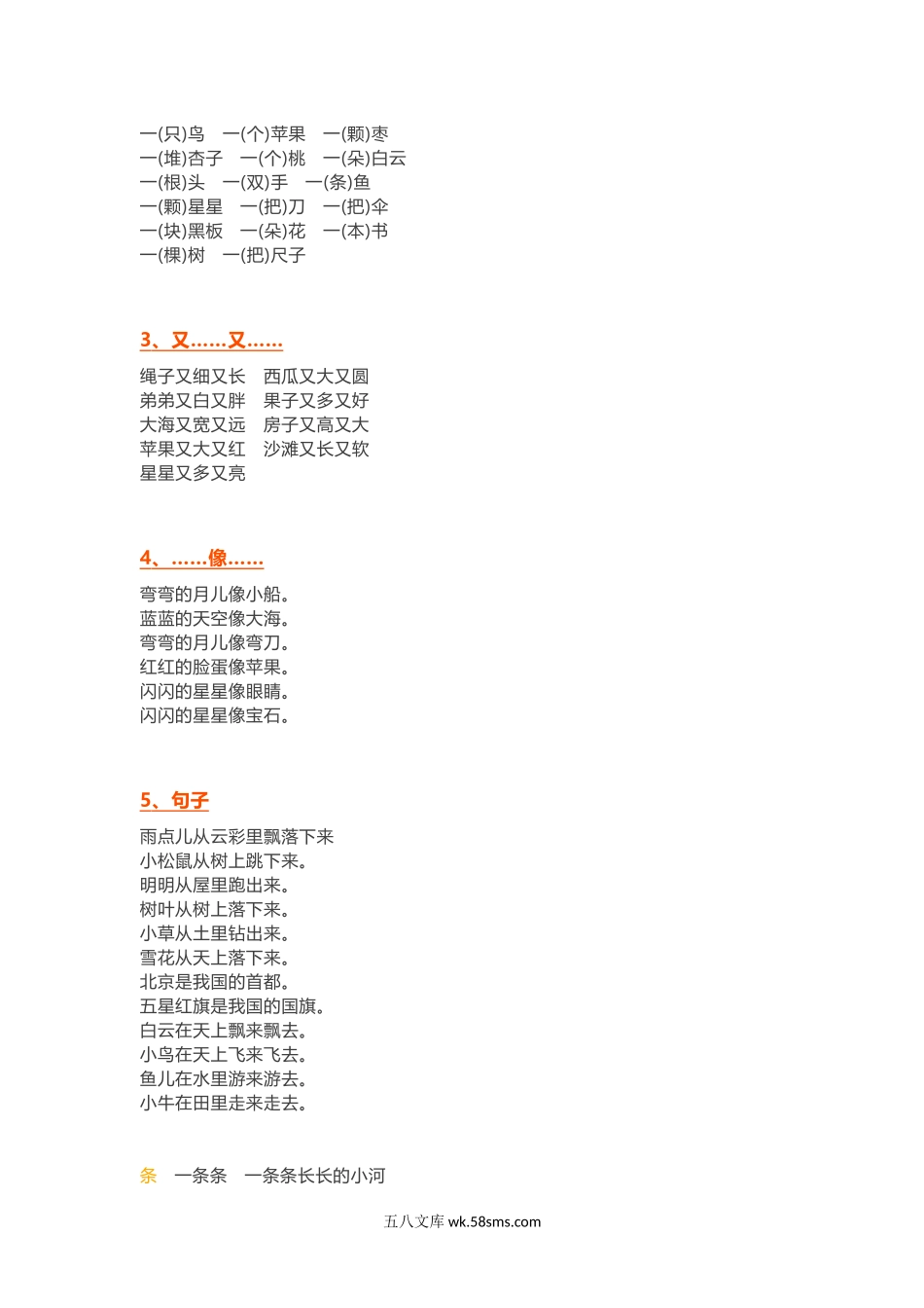 _小学_①年级_语文上册_部编版一年级上册基础知识要点分类归纳汇总.docx_第3页