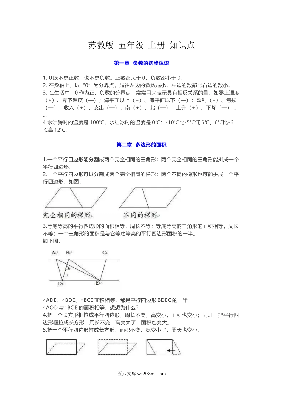 小学五年级数学上册_3-10-3-1、复习、知识点、归纳汇总_苏教版_苏教版数学 五年级 上册 知识点.docx_第1页