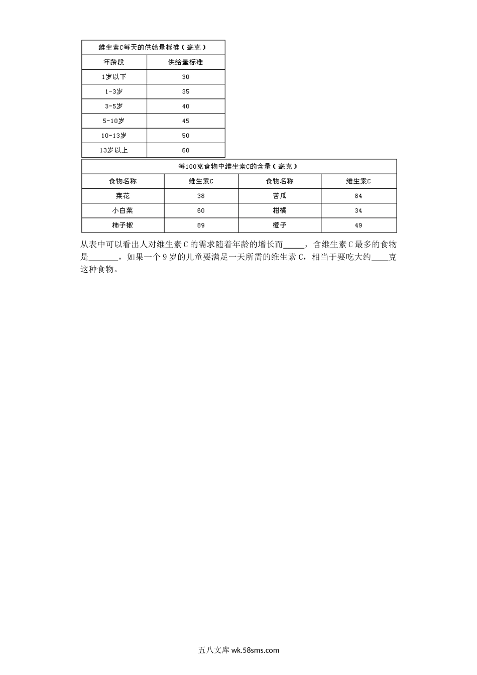 小学五年级数学上册_3-10-3-2、练习题、作业、试题、试卷_苏教版_课时练_五年级上数学一课一练-统计表和条形统计图（二）-苏教版1.docx_第3页