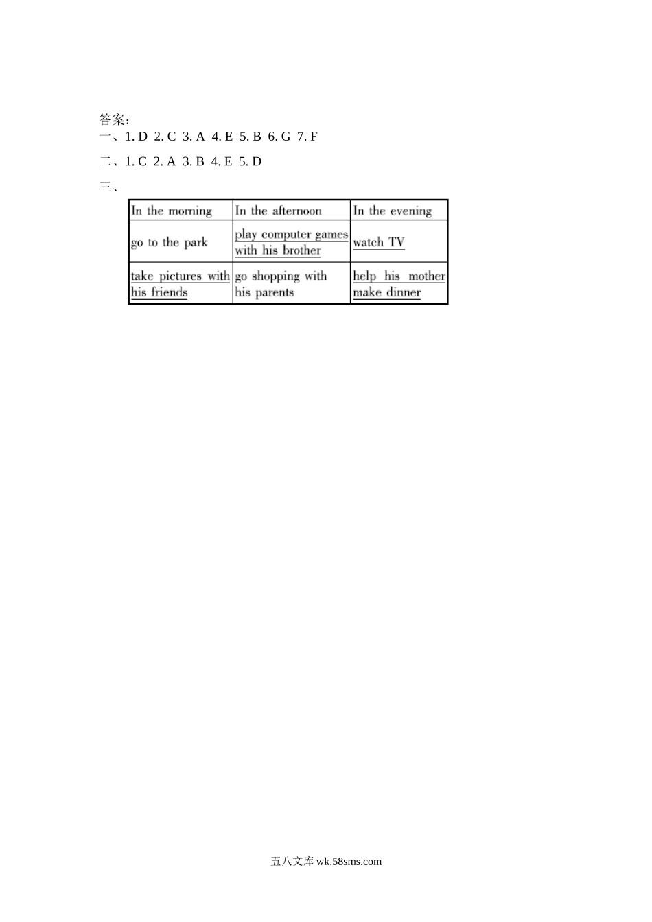 小学六年级英语下册_3-11-6-2、练习题、作业、试题、试卷_冀教版_课时练_Unit 3 What will you do this summer_冀（三起）六下课时练 Unit 3 Lesson 15.docx_第2页