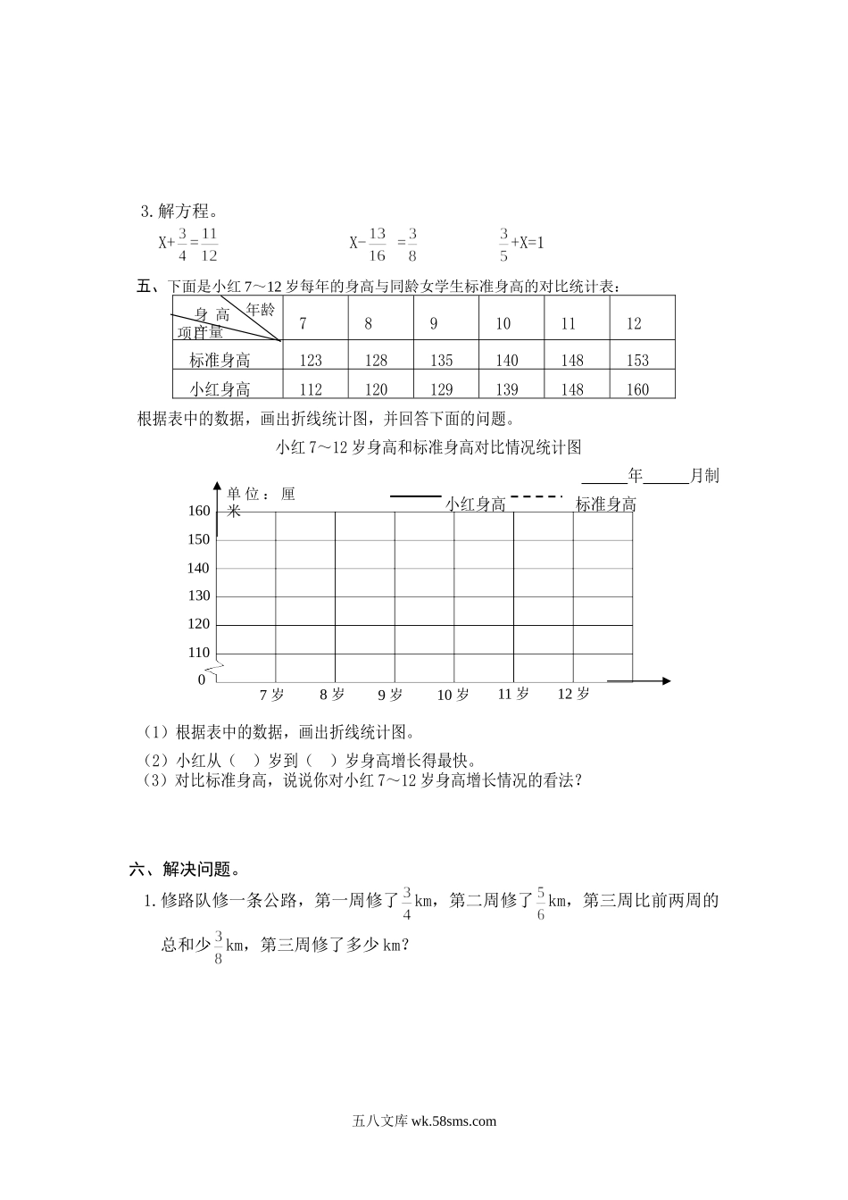 小学五年级数学下册_3-10-4-2、练习题、作业、试题、试卷_人教版_期末测试卷_最新人教版五年级数学下册期末检测试卷 (2).doc_第3页
