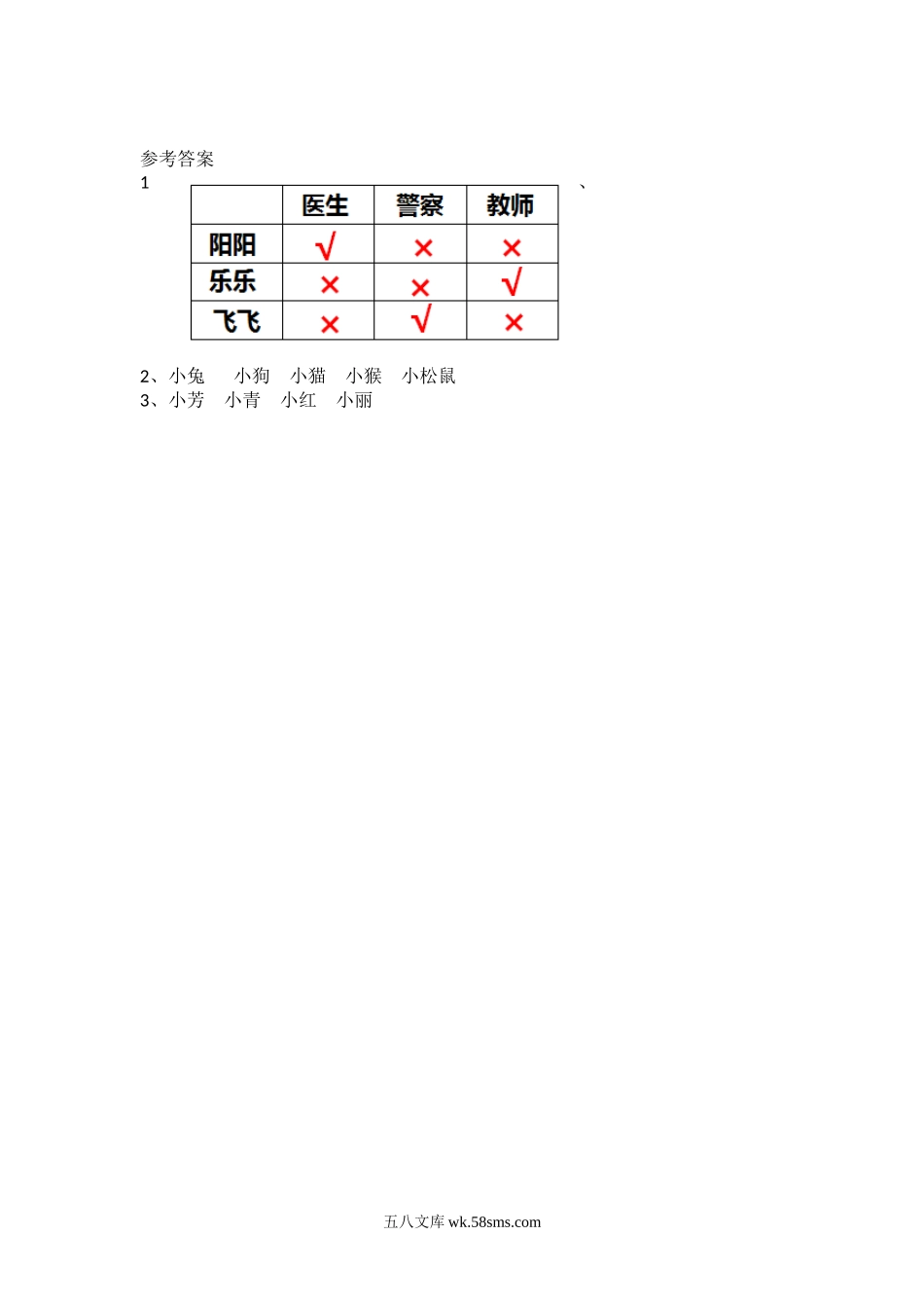 小学三年级数学下册_3-8-4-2、练习题、作业、试题、试卷_北师大版_课时练_数学好玩_数学好玩.3 有趣的推理.docx_第2页