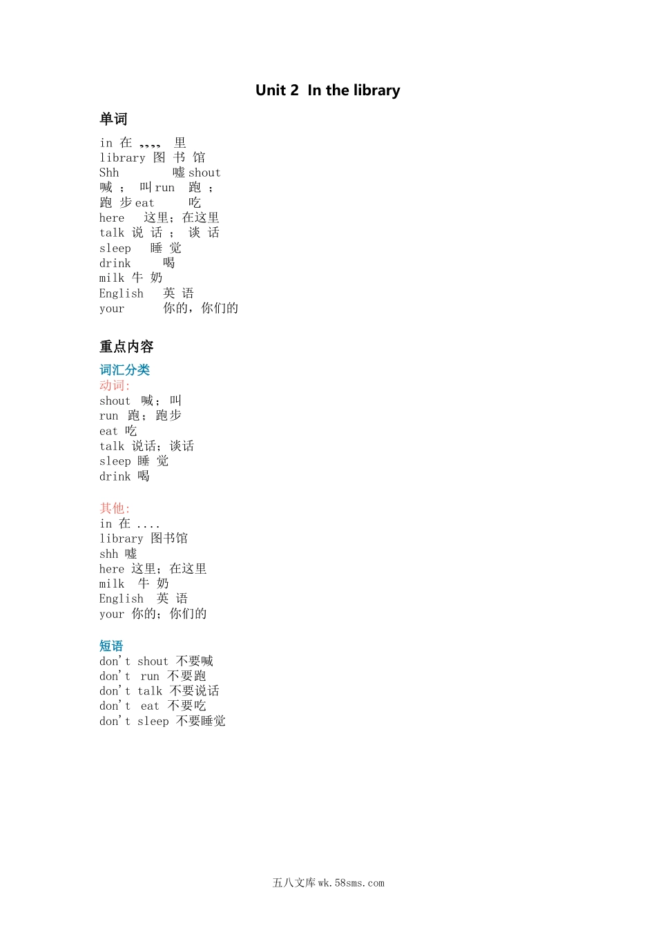 小学三年级英语下册_3-8-6-1、复习、知识点、归纳汇总_译林版_译林版三年级下 Unit2 知识点梳理 .docx_第1页