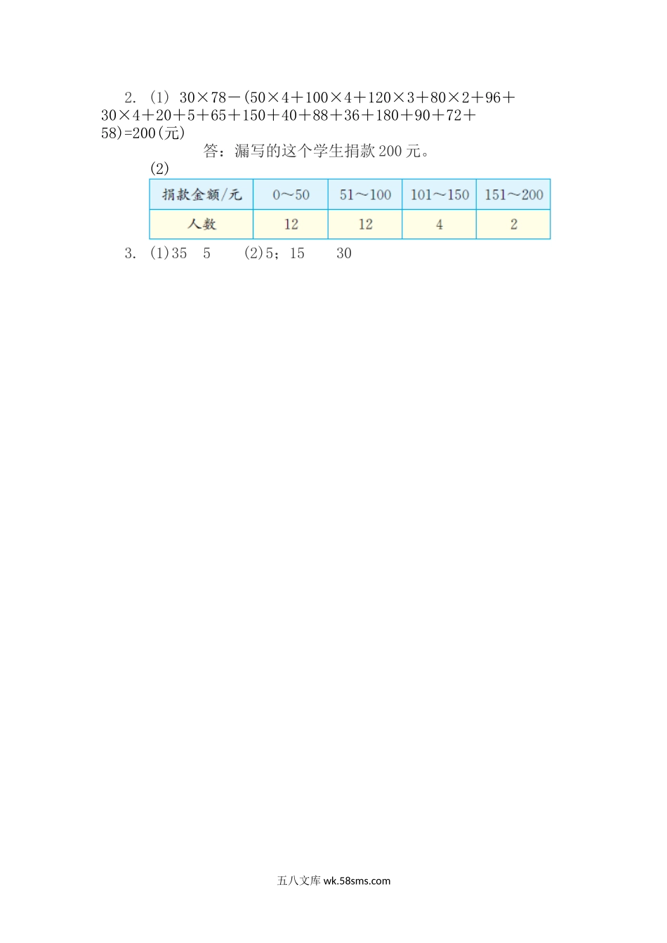 小学六年级数学上册_3-11-3-2、练习题、作业、试题、试卷_北师大版_课时练_第五单元  数据处理_5.5 分组整理数据（3）.docx_第2页