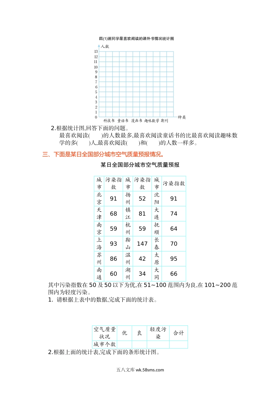 小学四年级数学上册_3-9-3-2、练习题、作业、试题、试卷_人教版_单元测试卷_人教版四年级数学上册单元试卷、练习卷+答案-第七单元测试卷.doc_第2页