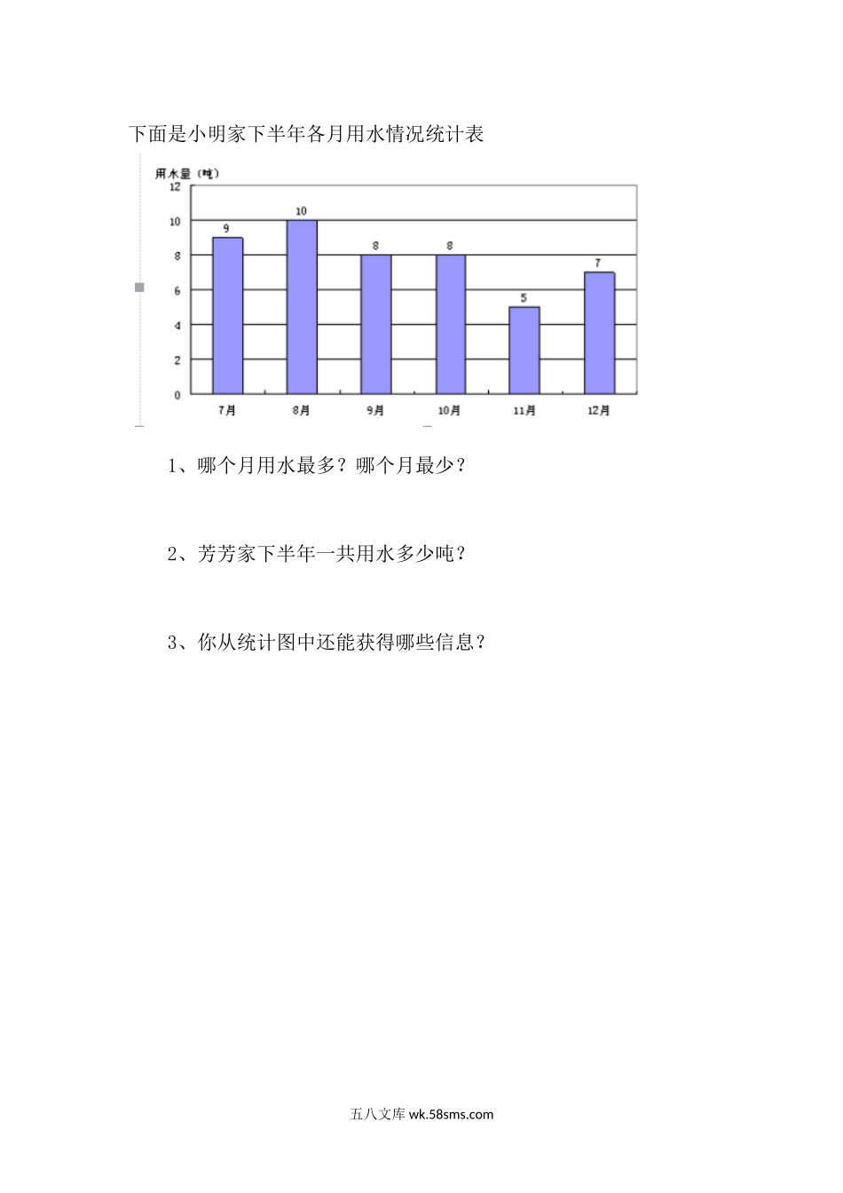 小学四年级数学下册_3-9-4-2、练习题、作业、试题、试卷_北师大版_课时练_第六单元 数据的表示和分析_6.3 栽蒜苗（一）（2）.docx_第1页