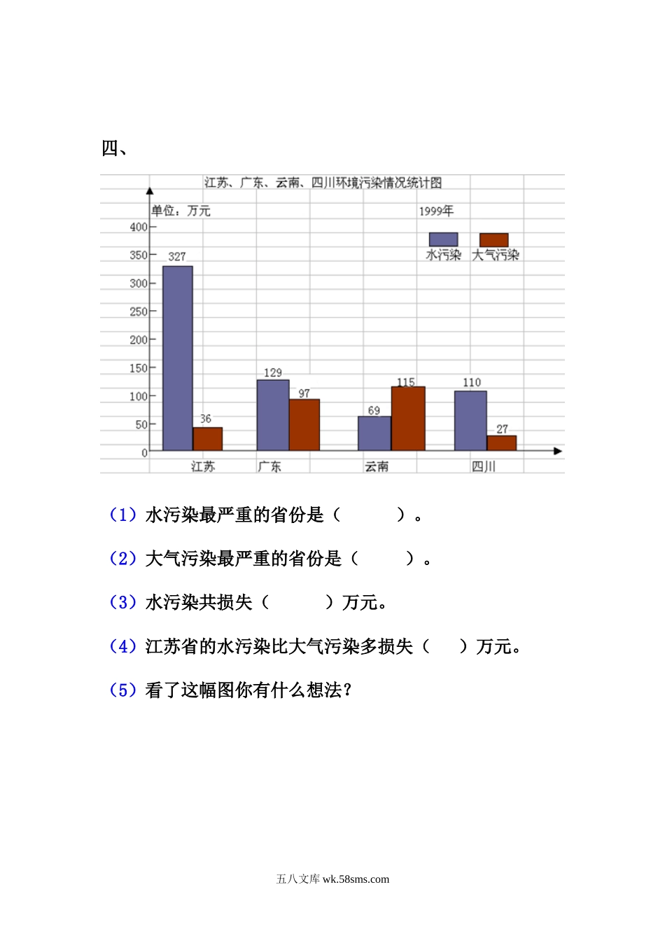 小学四年级数学下册_3-9-4-2、练习题、作业、试题、试卷_人教版_2023-6-17更新_单元、期中、期末试卷_部编人教版小学数学四年级单元试题（36份）_新人教版四年级数学下册第8单元《平均数与条形统计图》试题 .doc_第3页