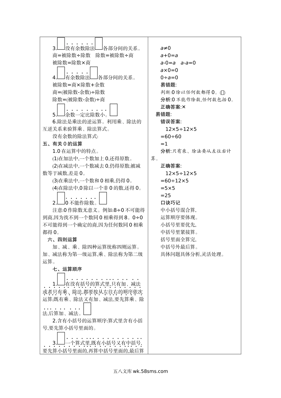 小学四年级数学下册_3-9-4-2、练习题、作业、试题、试卷_人教版_单元测试卷_人教版四年级数学下册期末单元复习试题（含答案）：1.四则运算.docx_第2页