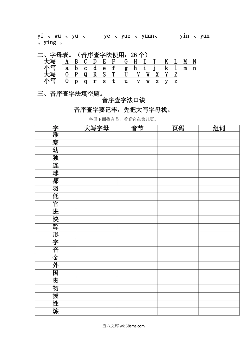 小学一年级语文下册_3-6-2-1、复习、知识点、归纳汇总_部编版_部编人教版一年级语文下册期末复习资料整理.doc_第3页