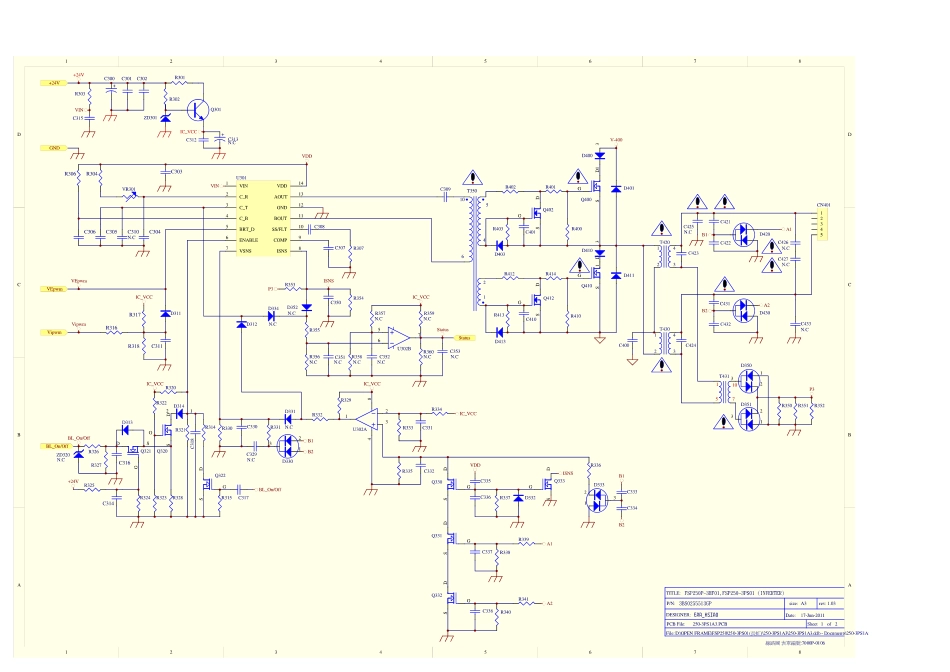 长虹液晶FSP250P-3HF01电源板电路原理图.pdf_第1页