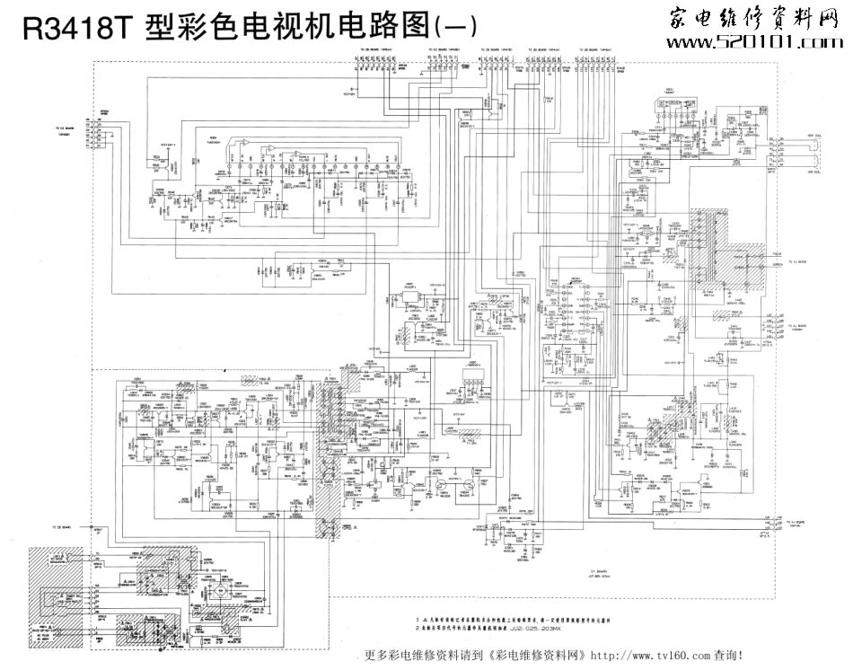 长虹红双喜R3418T彩电原理图_长虹R3418T红双喜彩电电路图1.pdf_第1页