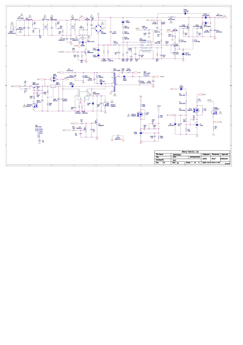 长虹SRPDP5001电源板电路图.pdf_第1页