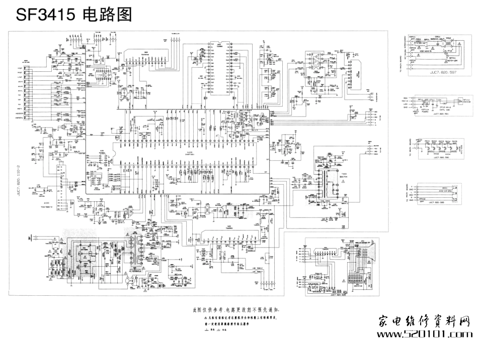 长虹SF3415彩电(CH05T1601芯片)原理图_SF3415(CH05T1601).pdf_第1页