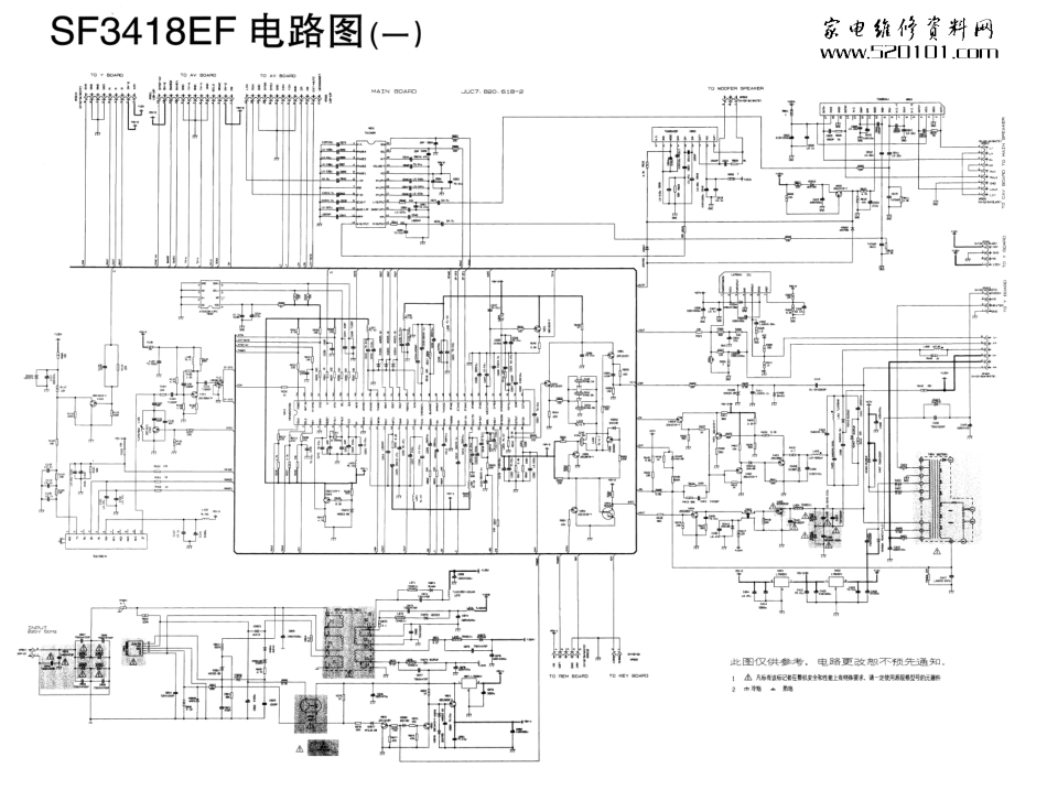 长虹SF2966E彩电原理图_长虹SF2966E彩电图纸.pdf_第1页