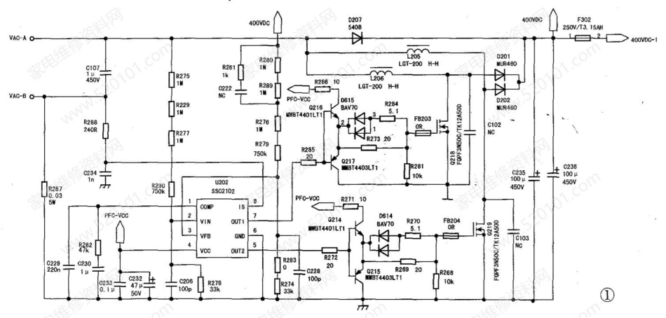 长虹R-HS310B-5HF01电源板电路原理图.pdf_第1页