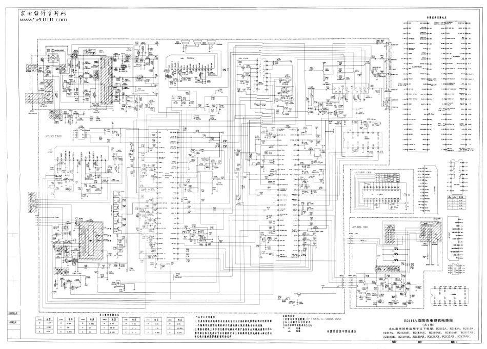 长虹R2121AR彩电原理图_长虹R2121AR彩电图纸.pdf_第1页