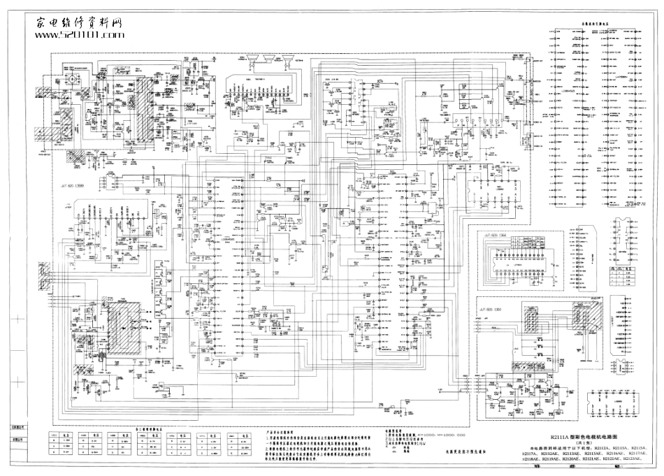 长虹R2118AE彩电原理图_长虹 R2118AE.pdf_第1页