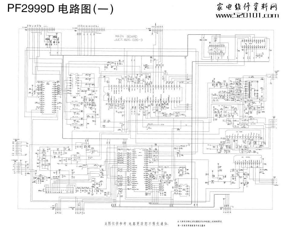 长虹PF2999D(CH12T1004 TDA8843 OR OM8839)电路原理图_长虹PF2999D(CH12T1004 TDA8843 OR OM8839)电路原理图.pdf_第1页