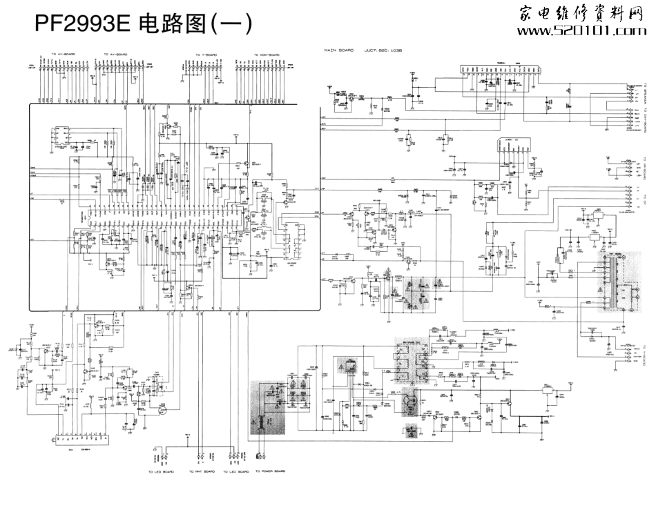 长虹PF2993E彩电(TMPA8807PSNG)电路原理图_PF2993E(TMPA8807PSNG.pdf_第1页