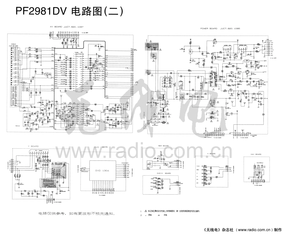 长虹PF2981DV彩电图纸.pdf_第1页