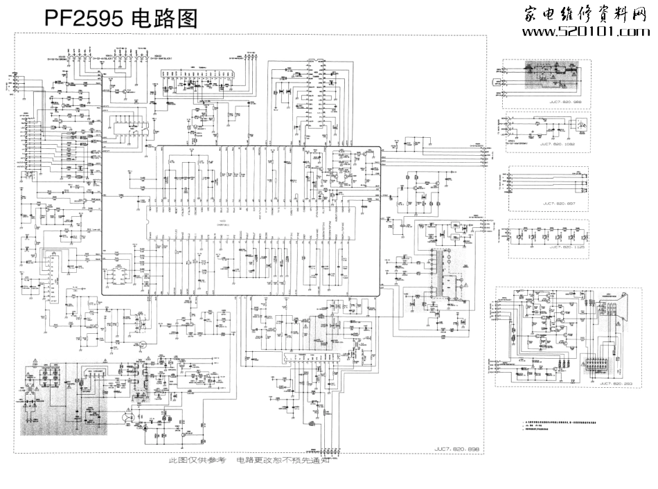 长虹PF2595彩电电路原理图_长虹PF2595彩电电路原理图.pdf_第1页