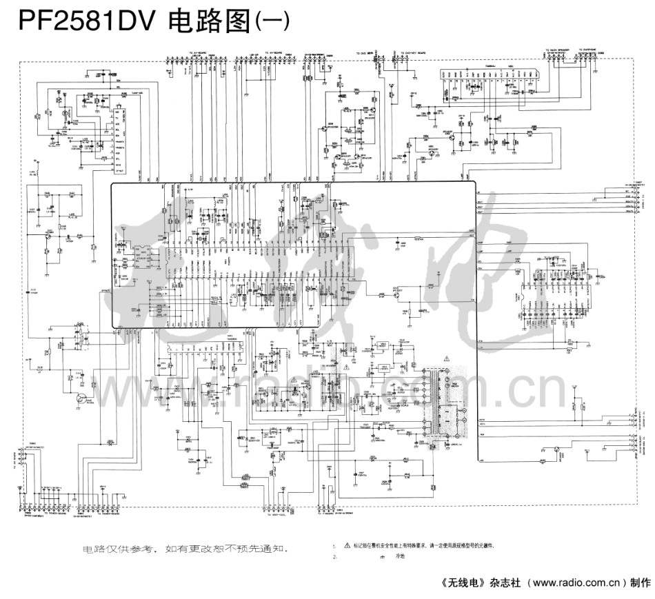 长虹PF2581DV彩电图纸.pdf_第1页