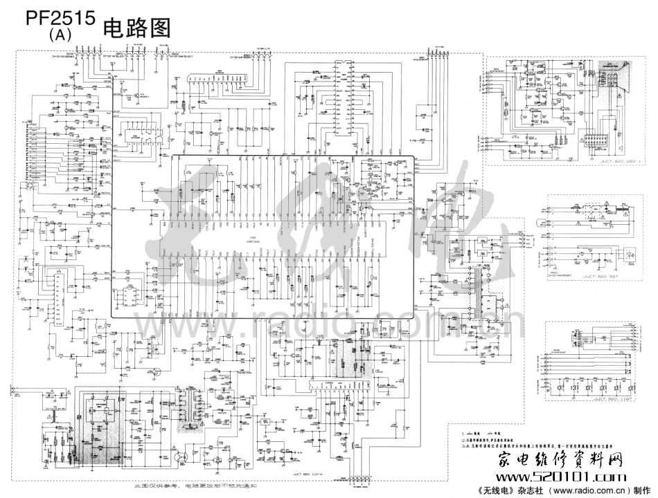 长虹PF2515A彩电原理图_PF2515A.pdf_第1页