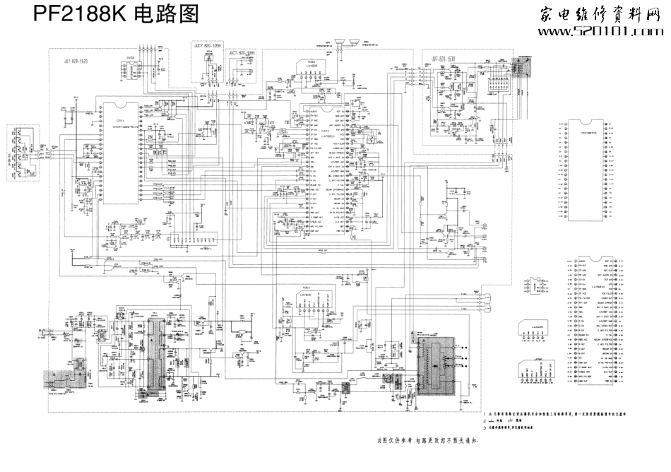 长虹PF2188K(CH04T1299_51V9 LA76810芯片)电路原理图_长虹PF2188K(CH04T1299_51V9 LA76810)电路原理图.pdf_第1页