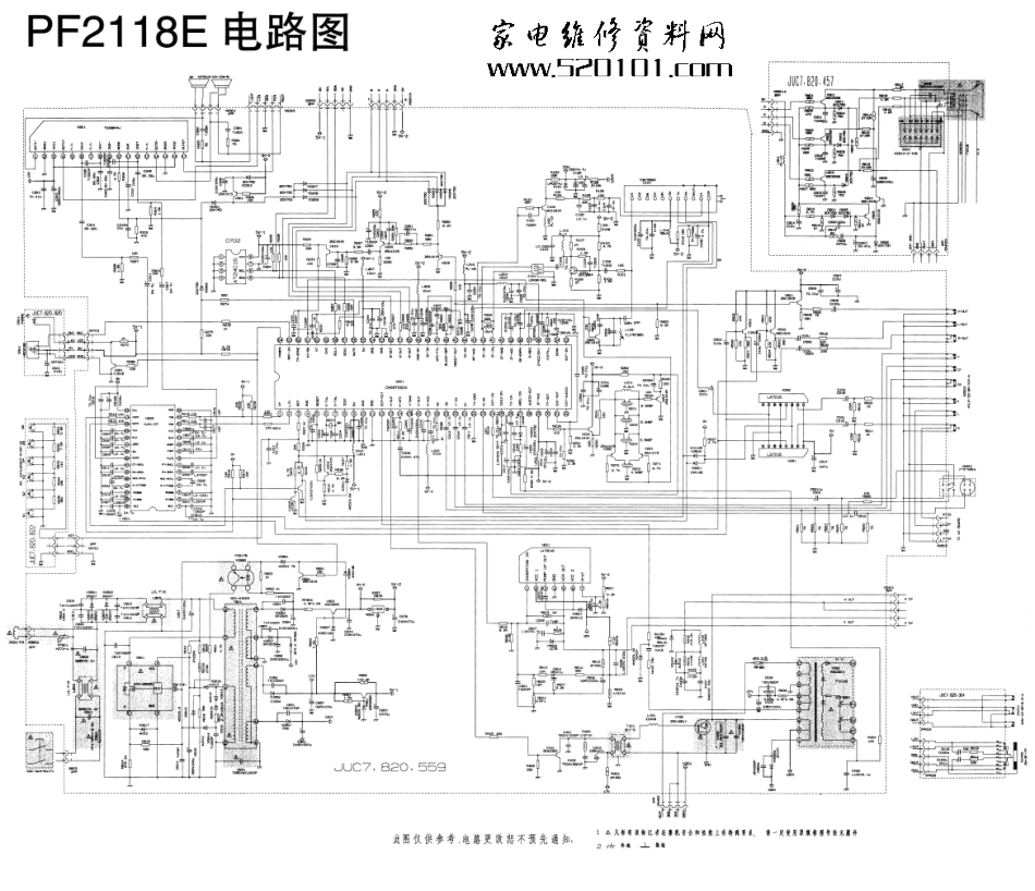 长虹PF2118E彩电电路原理图_长虹PF2118E彩电电路原理图.pdf_第1页