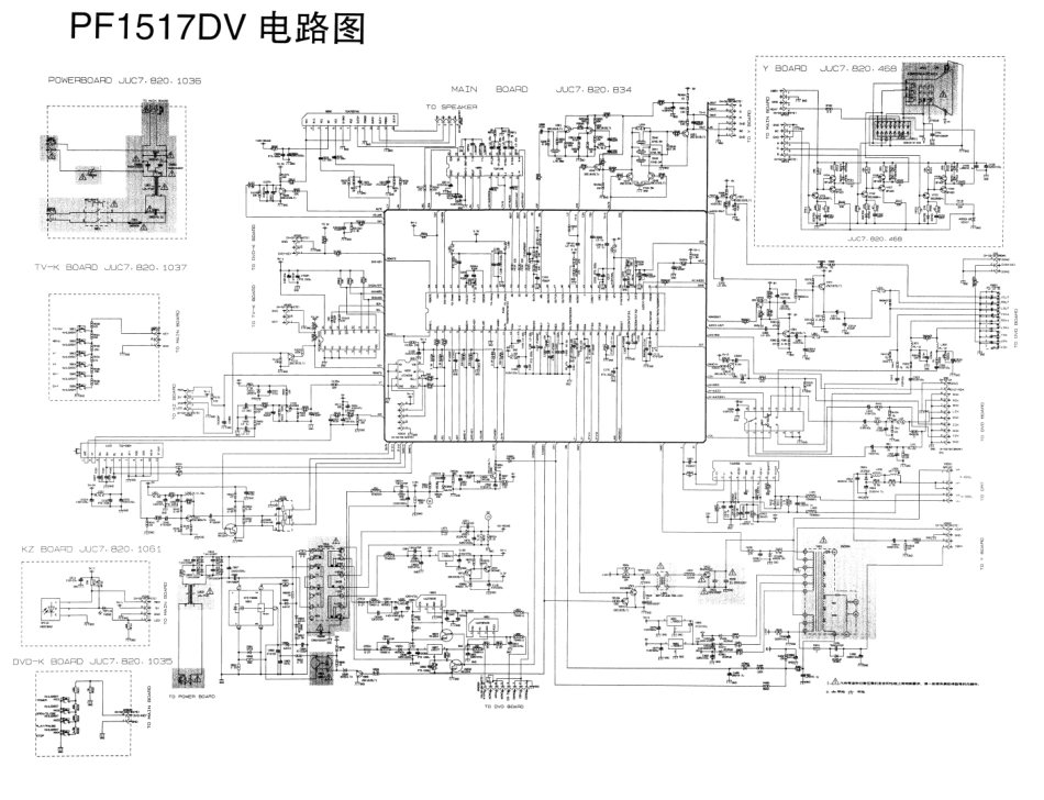 长虹PF1517DV彩电原理图_长虹 PF1517DV.pdf_第1页