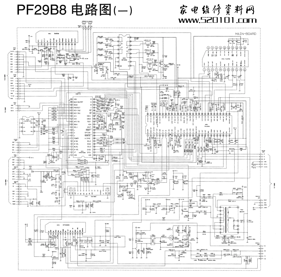 长虹PF29B8彩电电路原理图_PF29B8.pdf_第1页