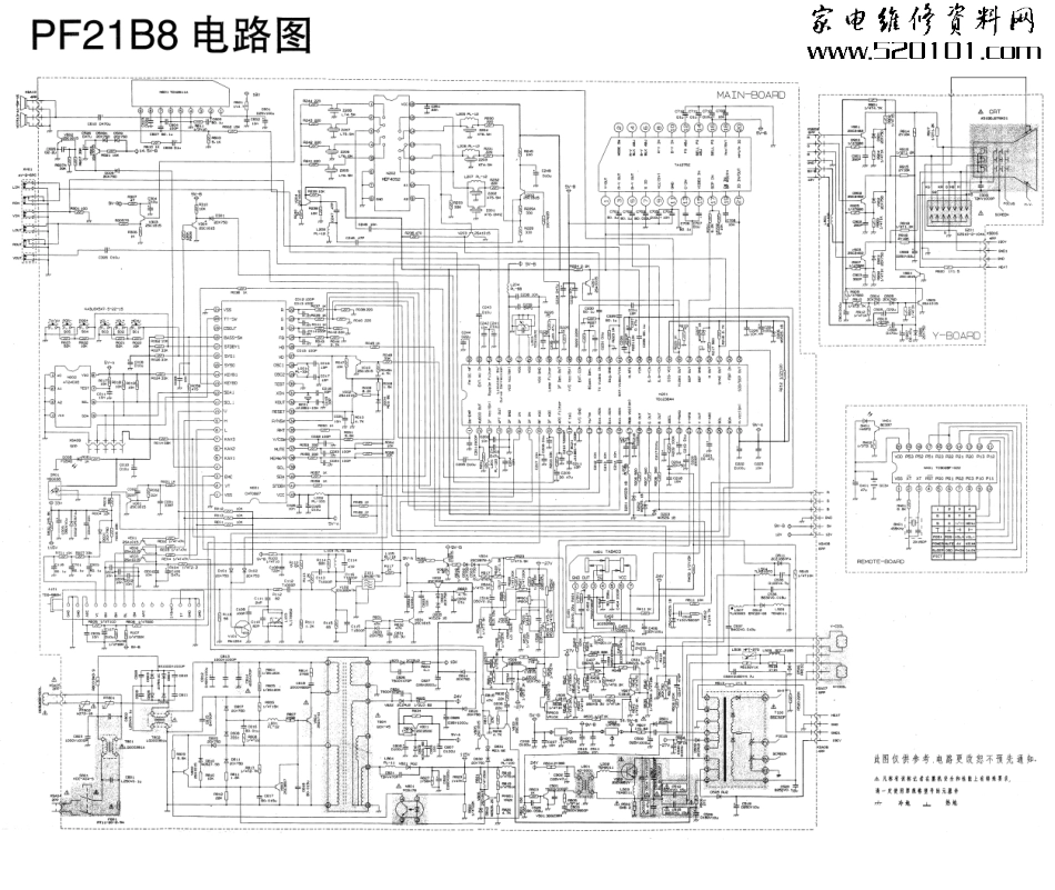 长虹PF21B8彩电原理图_PF21B8.pdf_第1页