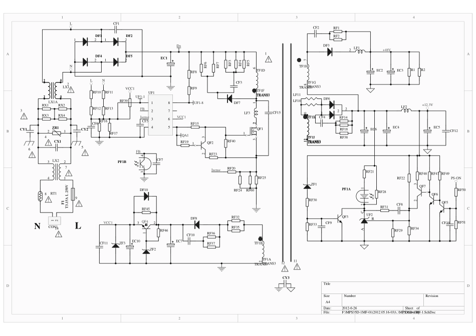 长虹MPS35D-1MF 240电源板电路图.pdf_第1页