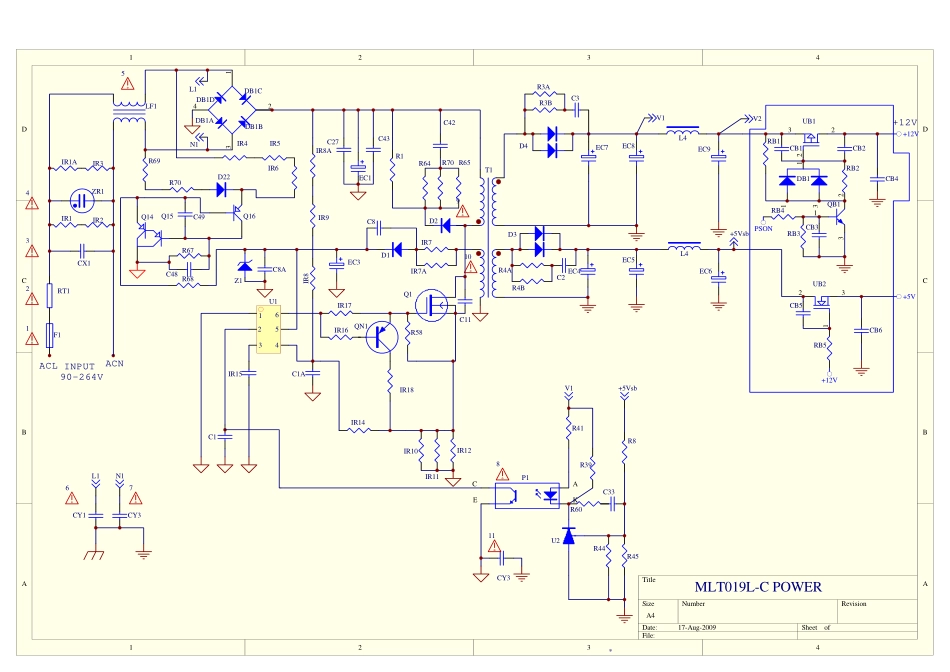 长虹MLT019L-C电源板电路原理图.pdf_第1页