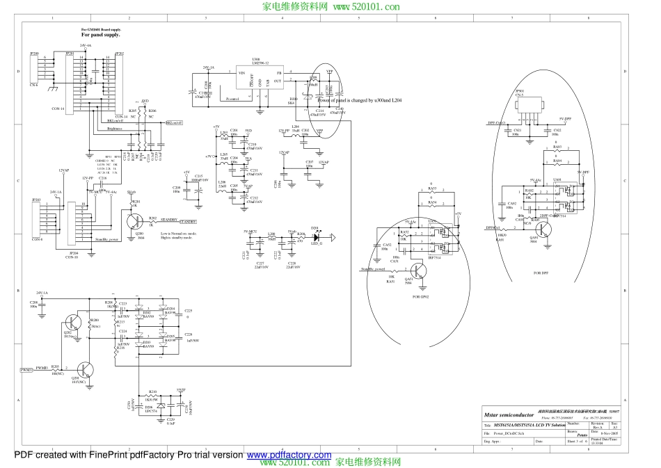 长虹LT3712彩电电路原理图_chLT3712.pdf_第1页