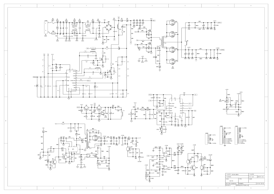 长虹LED55760D液晶电视JC255S-3SF01电源板电路图.pdf_第1页